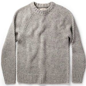 Taylor Stitch Fisherman Sweater in Heather Ash 38 (S)